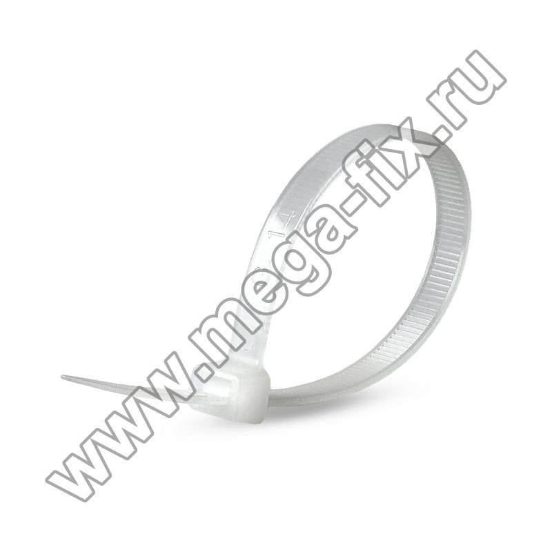 Стяжка нейлоновая MGF 9,0х760 мм белая (100 шт./ уп.)
